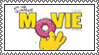a stamp of the simpsons movie logo.